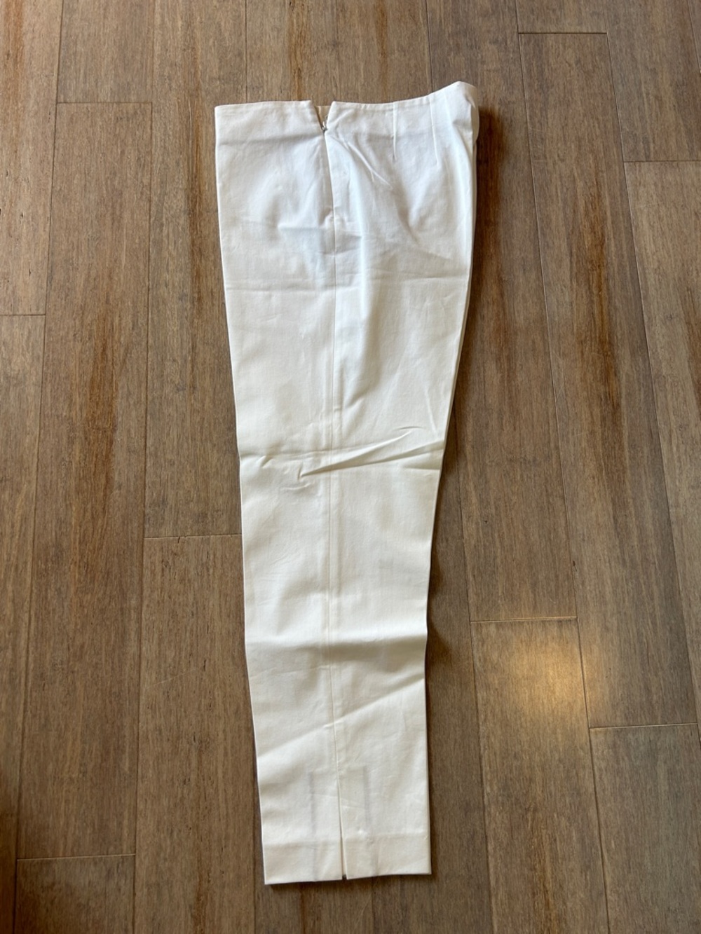 Brunello Cucinelli stretch-cotton white capri trousers size US 10 made in Italy